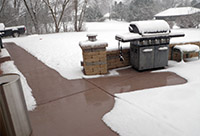 Heat sidewalks, paths and other outdoor areas.