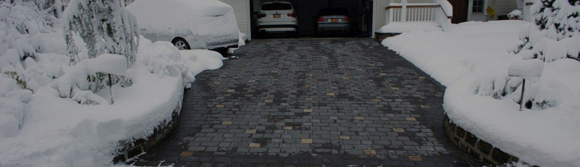 Warmzone heated driveways banner.